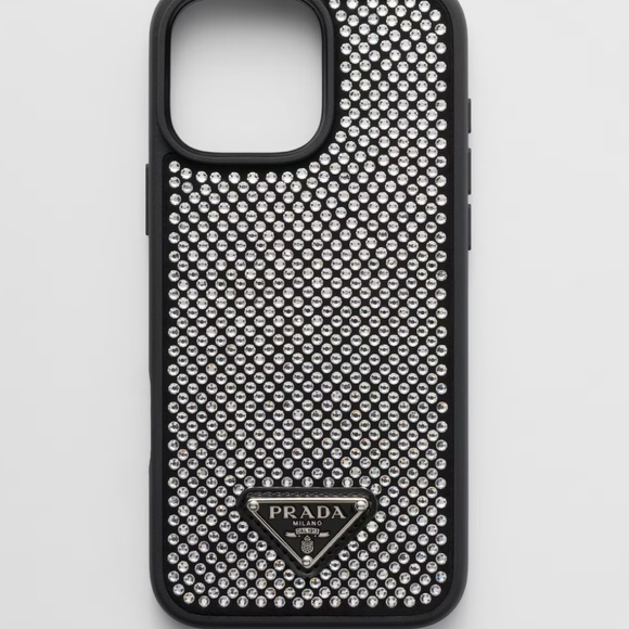 PRADA Crystal Black iPhone 16+ Pro MAX phone case - Picture 1 of 7